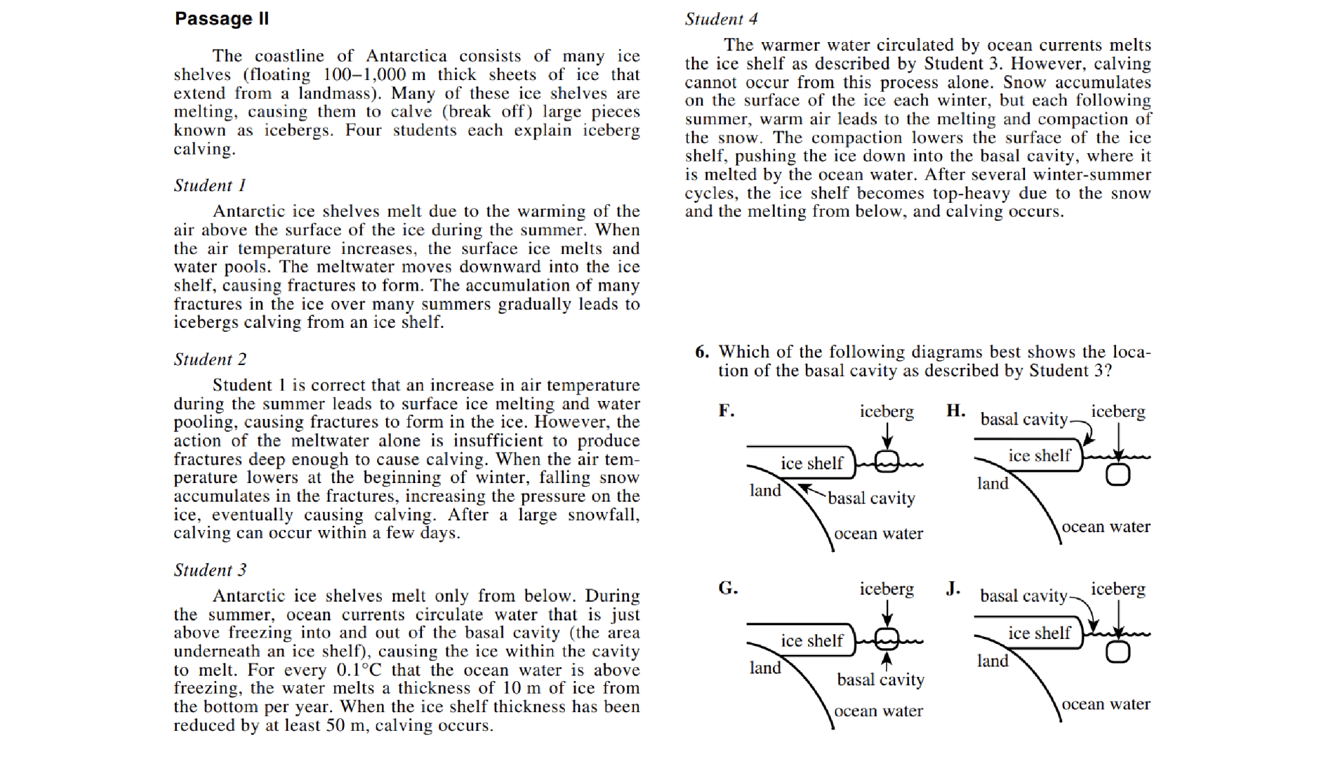 ตัวอย่างข้อสอบ ACT Science