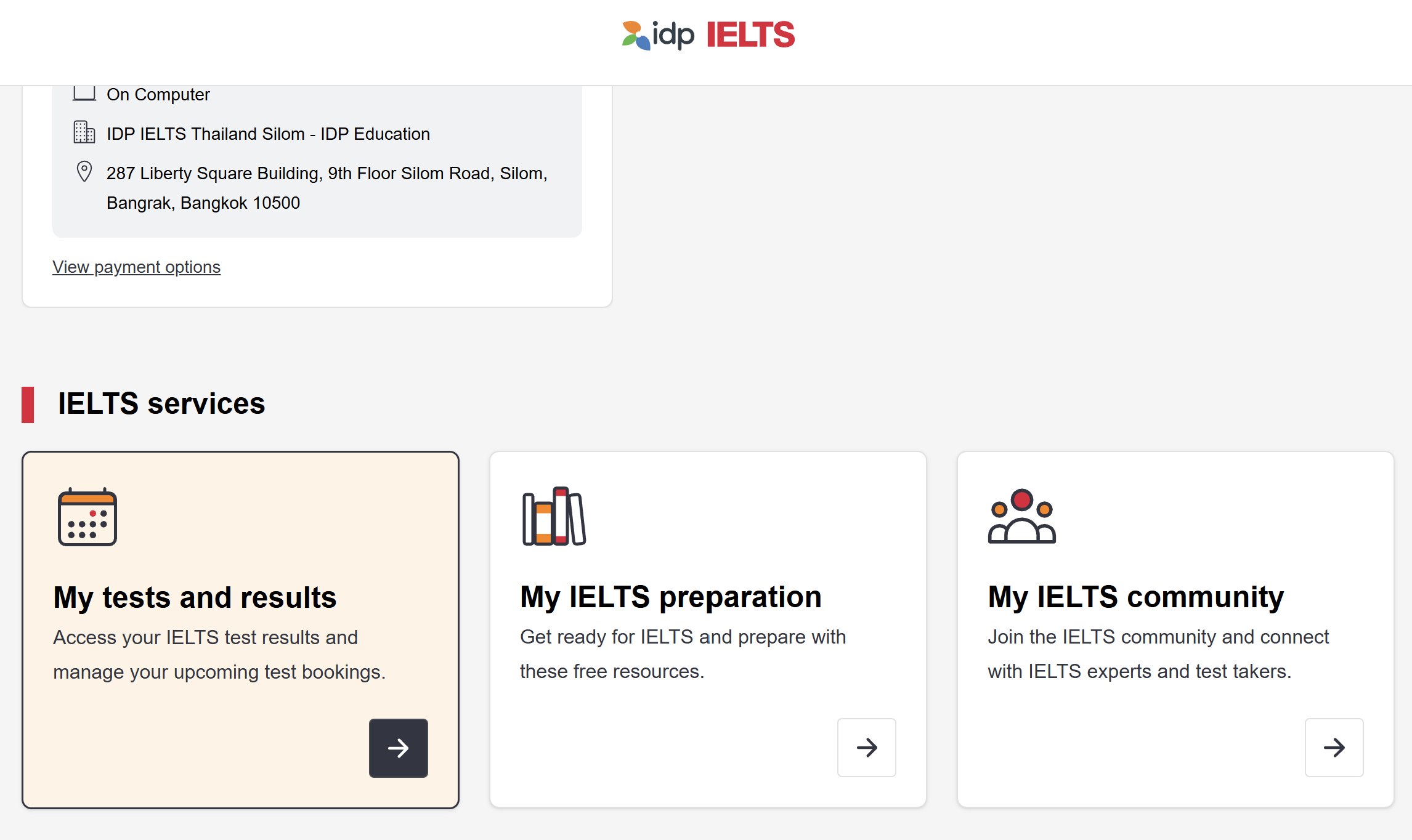 สมัครสอบ IELTS IDP ตรวจสอบรายละเอียดการสมัคร 1