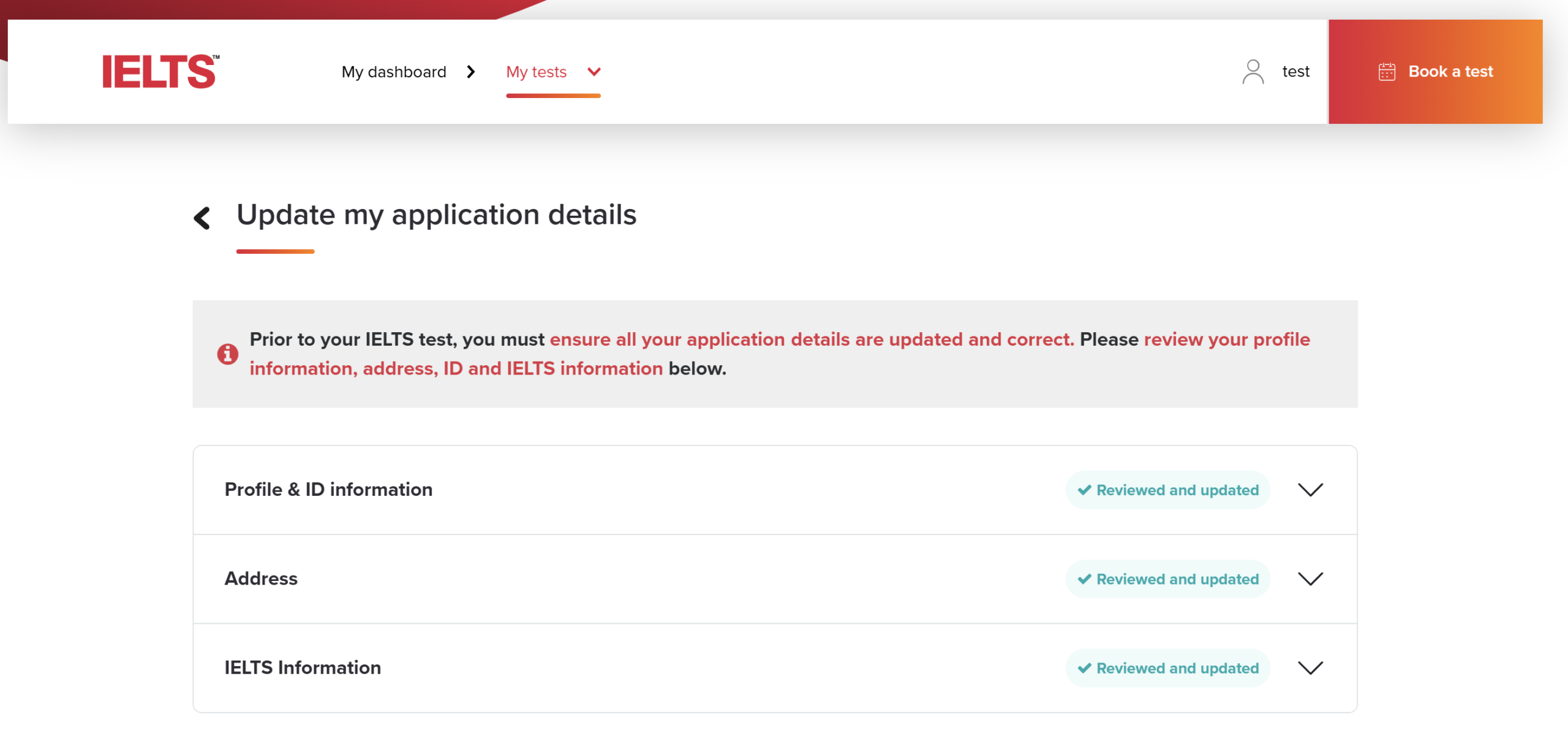 สมัครสอบ IELTS IDP ที่อยู่จัดส่งผลสอบ