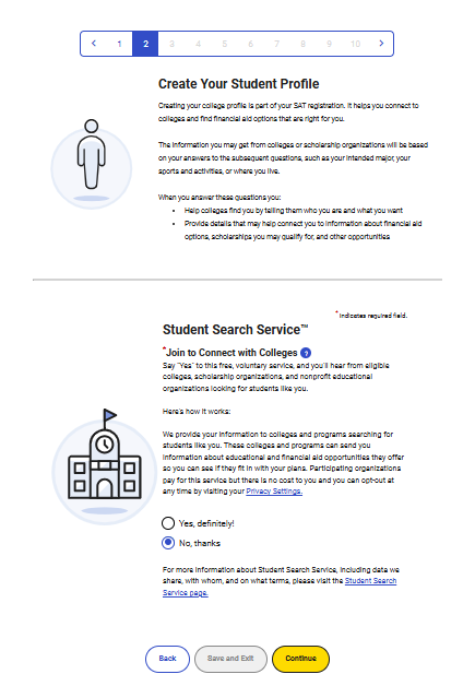 สมัครสอบ SAT ตอบคำถาม 2