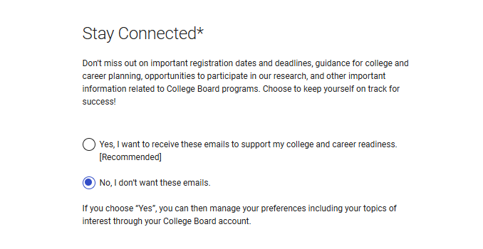 สมัครสอบ SAT กรอกข้อมูล 3