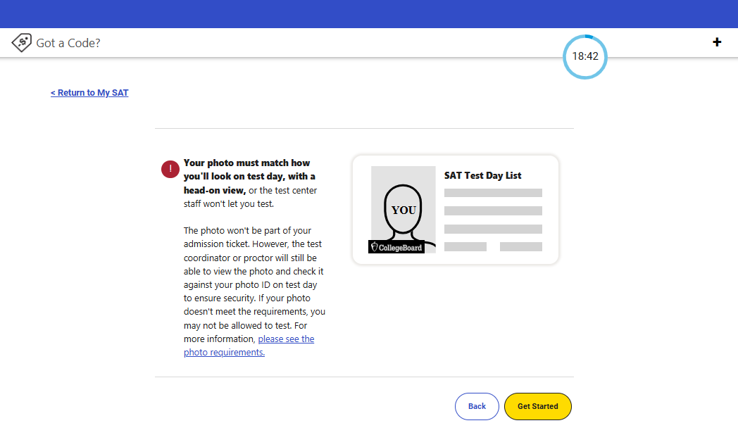 สมัครสอบ SAT อัปโหลดรูปภาพ 1