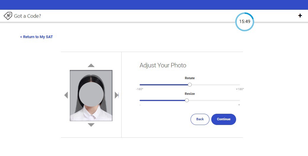 สมัครสอบ SAT อัปโหลดรูปภาพ 5