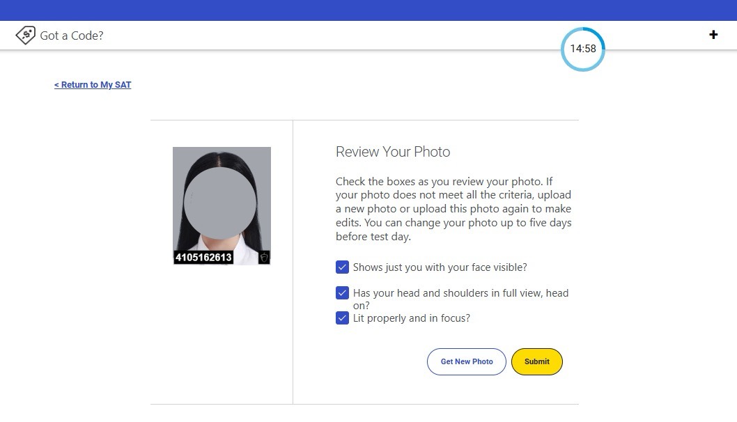 สมัครสอบ SAT อัปโหลดรูปภาพ 6