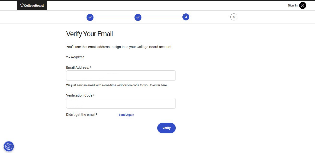 สมัครสอบ SAT ยืนยันตัวตน