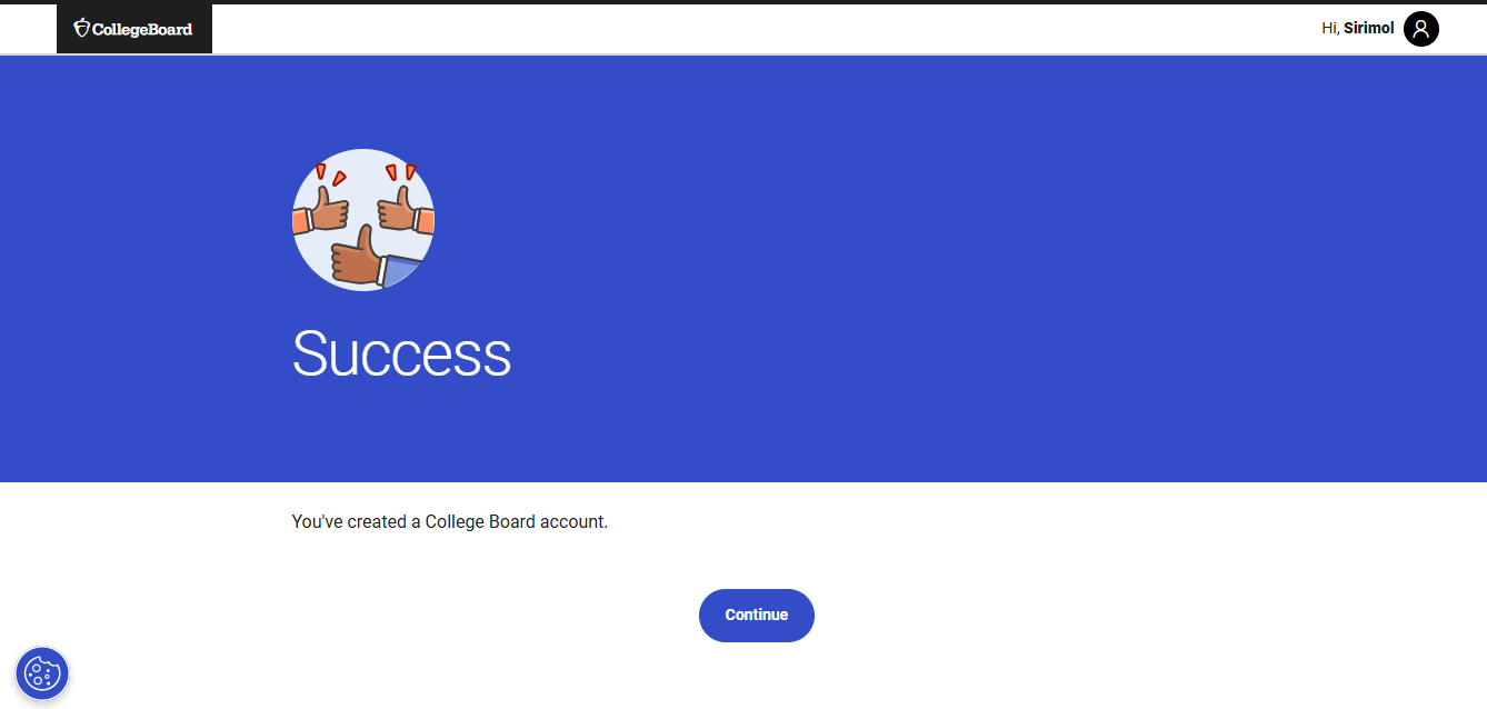 สมัครสอบ SAT ลงทะเบียนเรียบร้อย