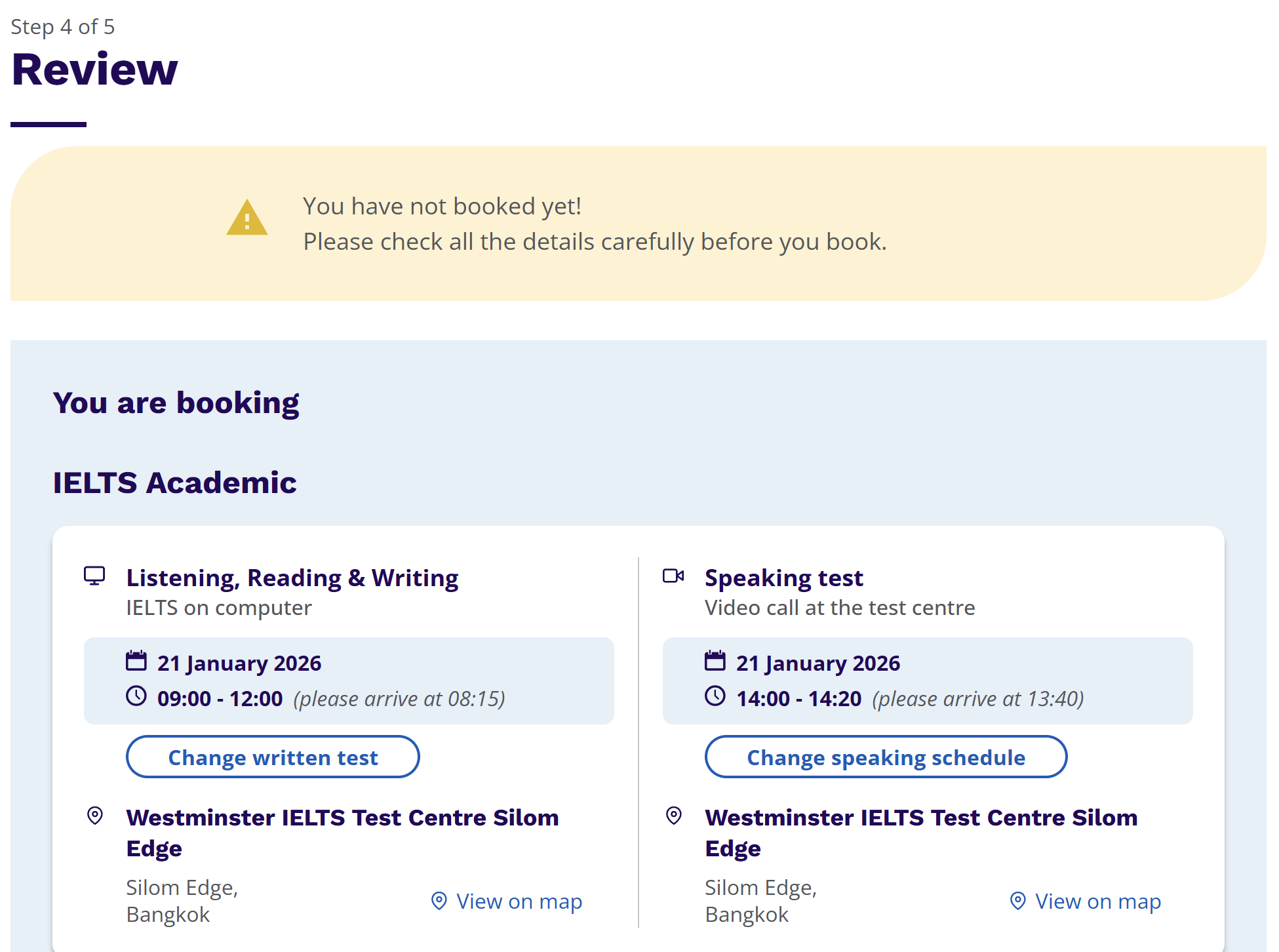 ขั้นตอนที่ 13 สมัครสอบ IELTS British Council