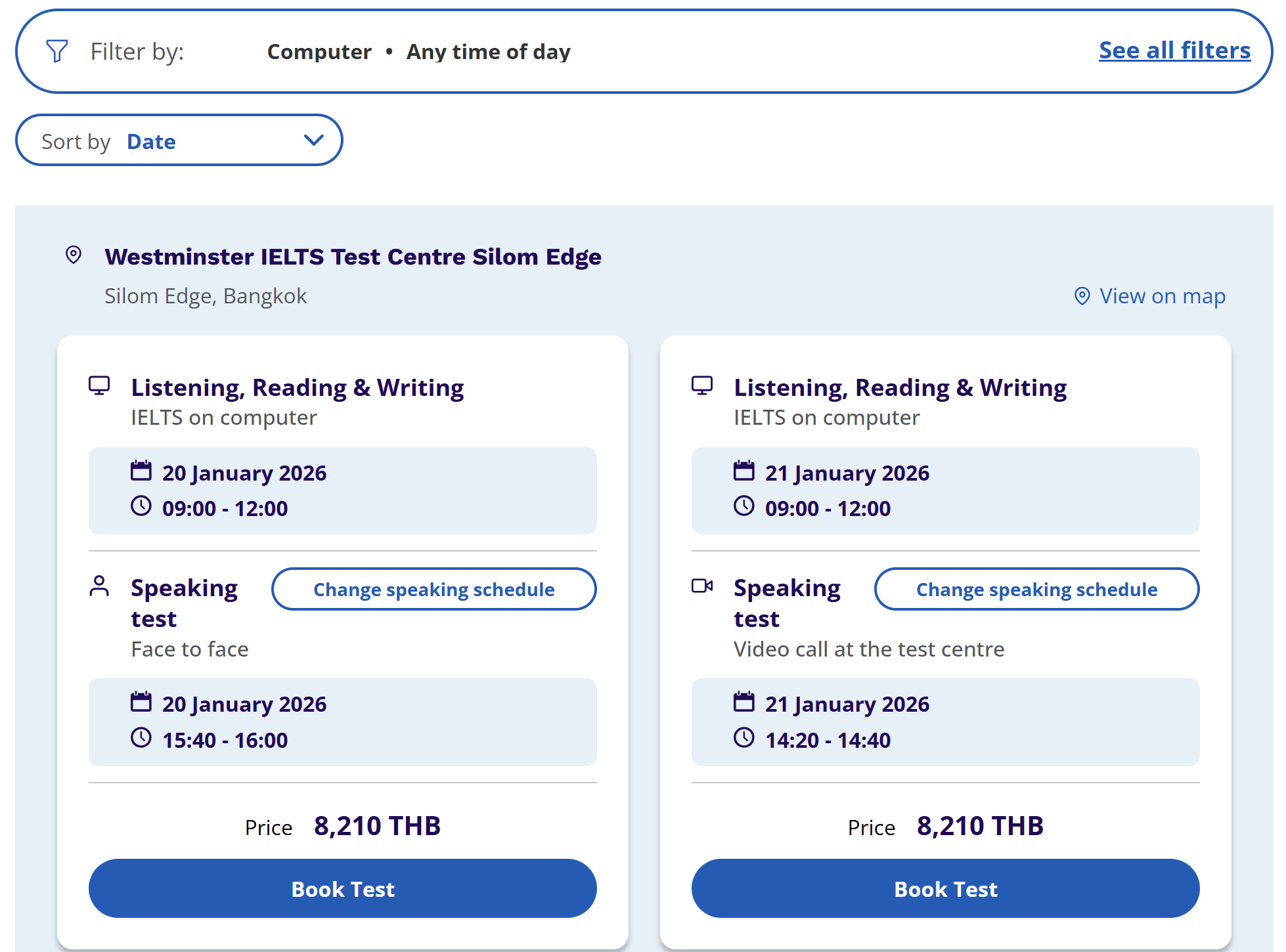 ขั้นตอนที่ 8 สมัครสอบ IELTS British Council