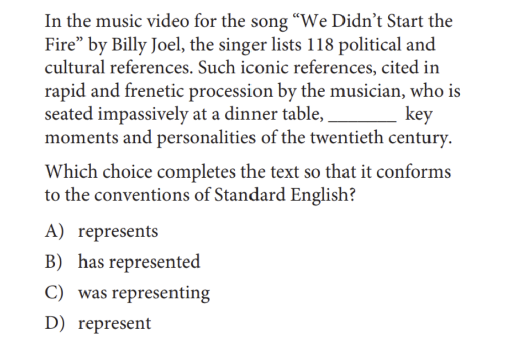 1.ตัวอย่างคำถามหัวข้อ Subject-Verb Agreement