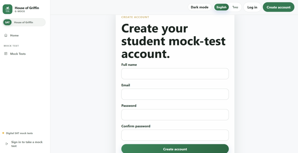 วิธีใช้งานระบบ SAT Mock Test ของ HOG_01