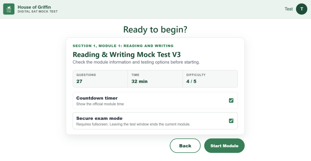 วิธีใช้งานระบบ SAT Mock Test ของ HOG_04